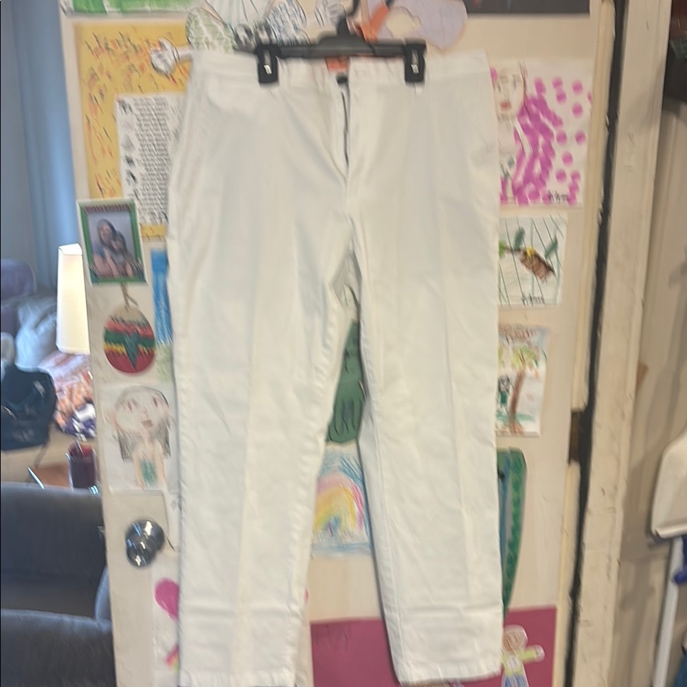 Men’s good threads white pants
